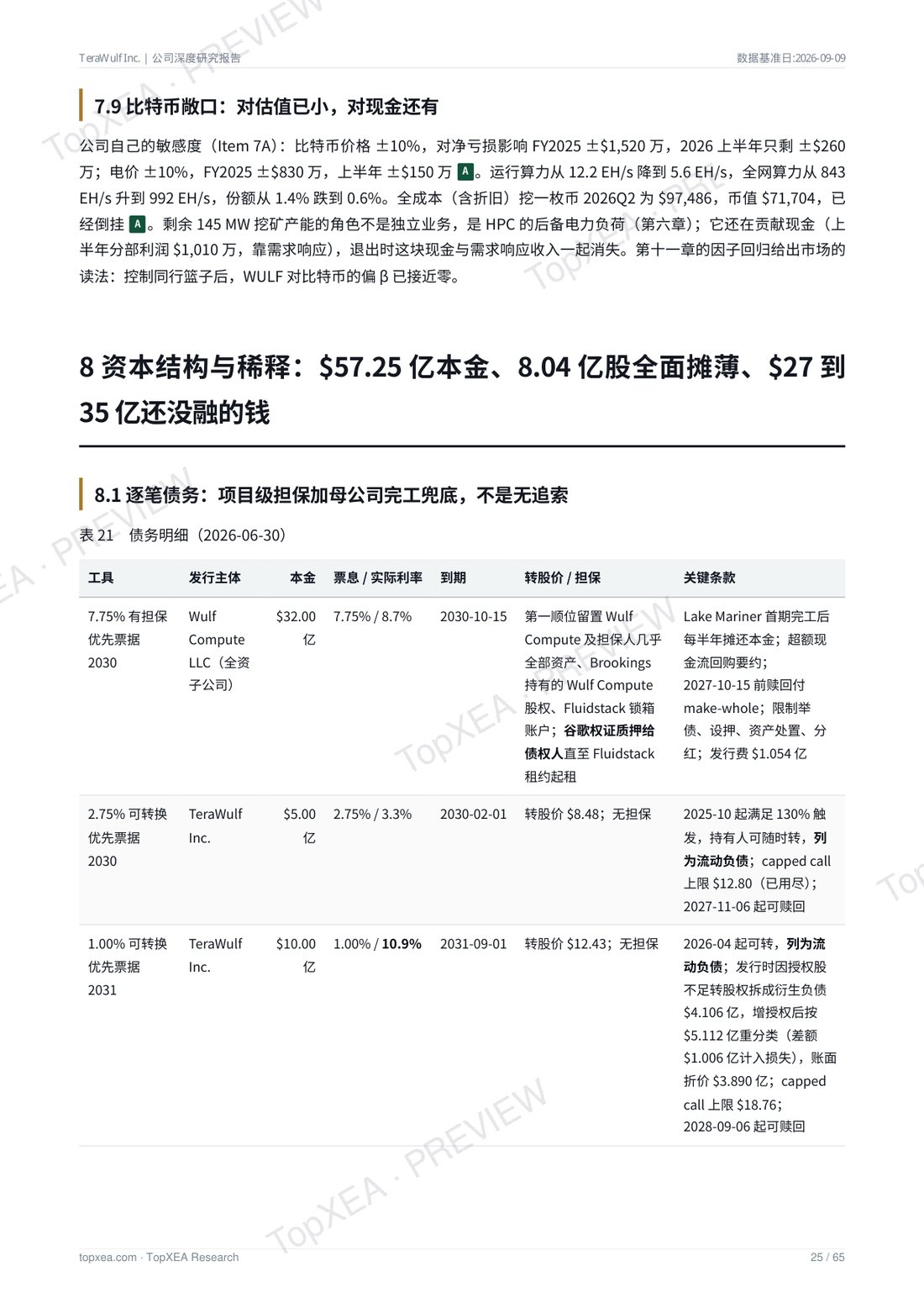 TeraWulf（WULF）深度研究报告 · 中英双语 · P7